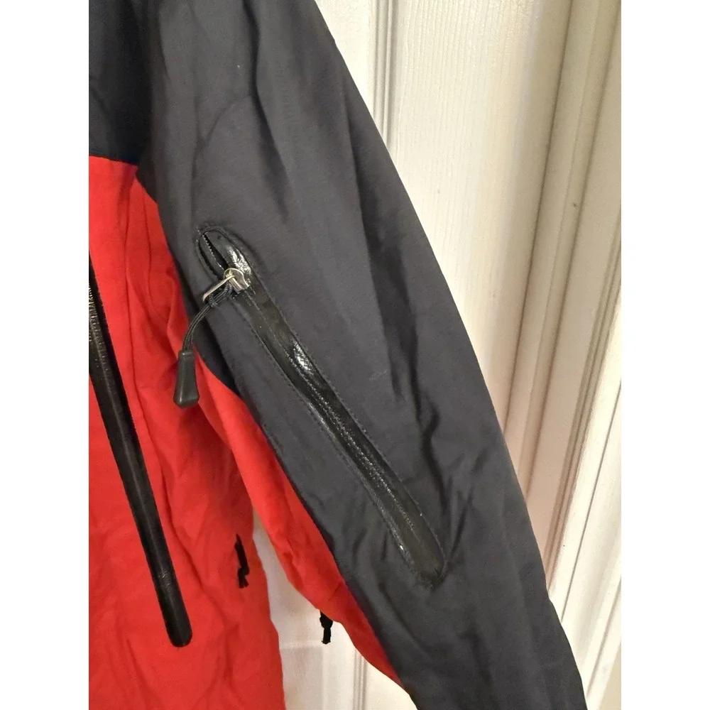 Vintage The North Face Hyvent Windbreaker Jacket Full Zip Red Black Men's Large
